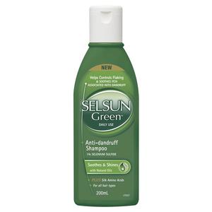 Anti Dandruff Treatments: Selsun Green Selenium Shampoo 200ml