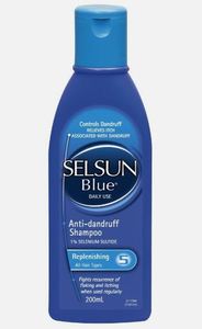 Anti Dandruff Treatments: Selsun Blue Replenishing Shampoo 200ml
