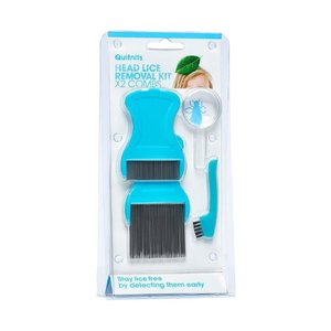 Quitnits Head Lice Comb Kit 2Pk And Cleaning Brush