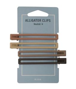 Hair Accessories Bobby Pins Clips And Slides: Mae 40-2116 All. Clips Neutral 4 - Pack of 40 All-Purpose Clips for Organizing and Securing Documents or Items