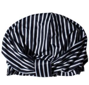 "Simply Ess Turban Shower Cap in Stay Wild - Protects Hairstyle, Easy to Use, Co&hellip;