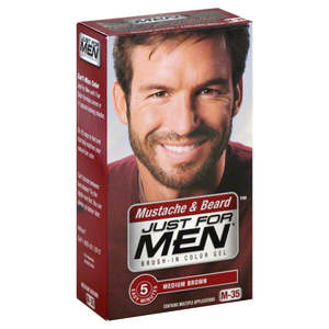Hair Colour Men: Men Beard Medium Brown