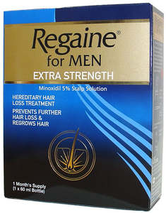 Hair Growth Men: Regaine Extra Strength Men Solution 4X60ml