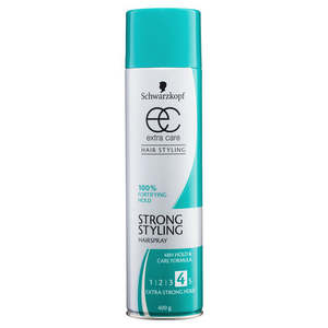 Hair Spray Gel Wax And Mousse: Schwarzkopf Extra Care Strong Hold Hairspray 400g