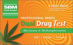 Drug Testing: Sbm Dual Drug Test (Thc/Meth) 2Pk