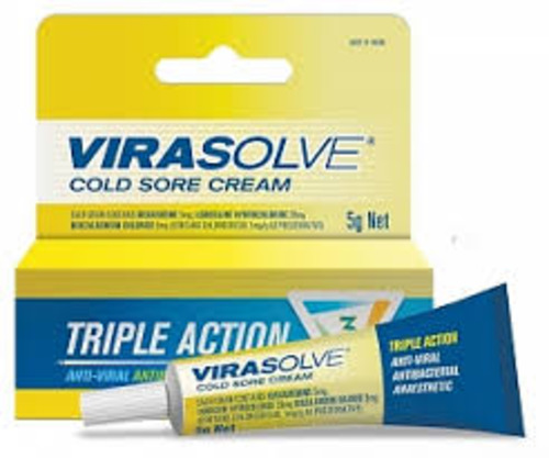 Cold Sore Treatments: Virasolve Cold Sore Cream 5g