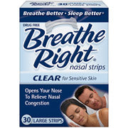 Breath Right Strips Clear Small-Medium 10s