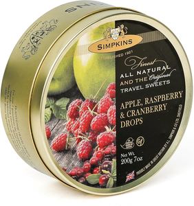 Chemist Confectionary: Simpkins Sweets Apple/Raspberry/Cranberry