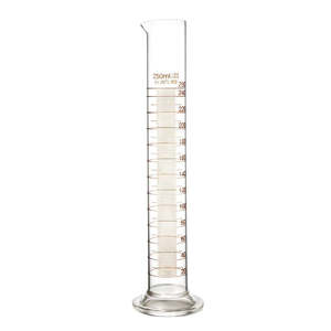 Cylinder Measure Glass C&P 250ml - High Quality Kitchen Measuring Tool