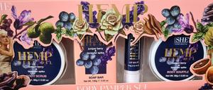 Gift Sets: SHE Hemp Body Pamper J/B/LS 4pc Set