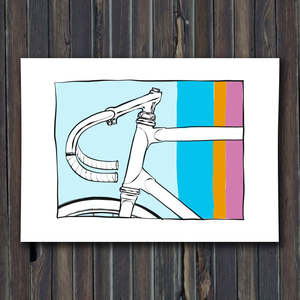 Vintage Cycling: DropStem Print