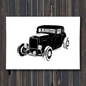 Hot Roddery: 32 Coupe Print