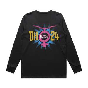 Womens T Shirts: Mud Maidens 2024 DH Womens Long Sleeve T