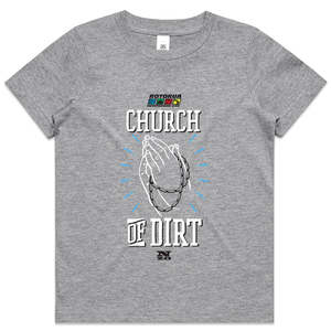 Kids: Church of Dirt Grey Marle Youth T