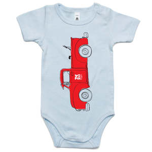 Kids: Red Pickup babysuit