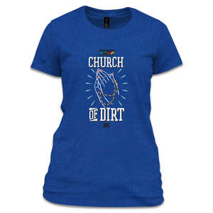 RMTBC Church of Dirt Womens T Royal Blue