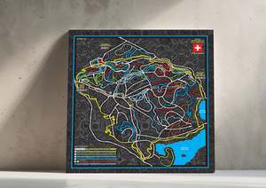 Motopaisley Whaka Trailmap Canvas
