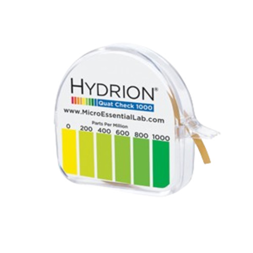 Chemical Testing: Hydiron QAC Test Paper 1-1000ppm