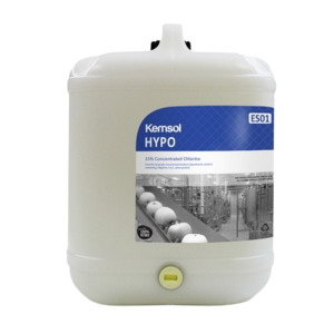 Exterior Surfaces: Kemsol Hypo 15% Concentrated Chlorine 20L (Dg Class 8)