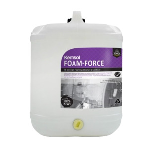 Kemsol Foam-Force Hi-Strength Foaming Cleaner & Sanitiser 20L (Dg Class 8)