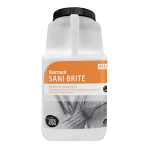 Food Service: Kemsol Sani Brite Cutlery & Crockery Soak/Sanitiser Pot 1Kg