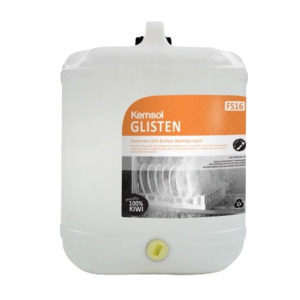 Food Service: Kemsol Glisten Automatic Dish & Glass Washing Liquid 20L