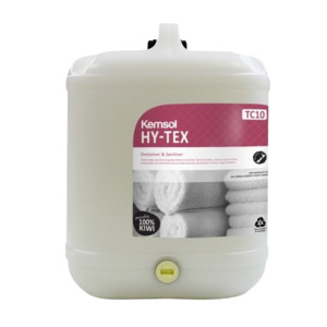 Textile Care: Kemsol Hy-Tex Destainer & Sanitiser 20L