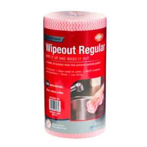 Wiping Cloths 30cm x 45cm x 65m POR Sorb-X Wipeout Regular Red