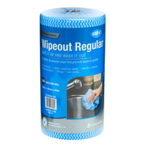 Wiping Cloths 30cm x 45cm x 65m POR Sorb-X Wipeout Regular Blue