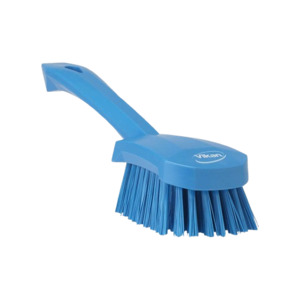 Short-Handled Brush, Blue, 85mm X 270mm X 70mm, , Stiff Bristles