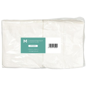 Greaseproof Paper Bags #4 - White, 210mm x 240mm, 40gsm (1000)