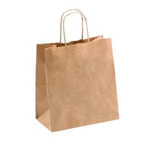 Paper Twist Paper Bag, Junior, Brown, 275mm x 205mm x 110mm (250)
