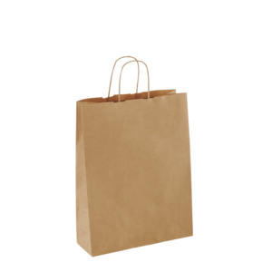 Handle Paper Bags: Small Paper Twist Bag - LWH 470x260x340mm (250)