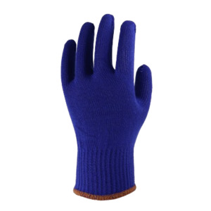 Acrylic Knit Liner gloves, Navy , Small