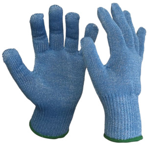 Cut Resistant Gloves: Food Grade Cut 5 Glove, Blue , 4XL