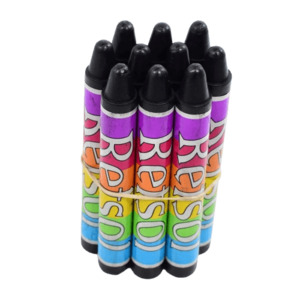 Crayons: Standard Crayons Soft, Spectrum, Black, 13mm x 100mm (80)