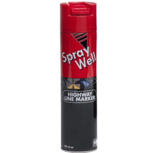 Upside Down, Spraywell Highway Line marker, Red, 600ml