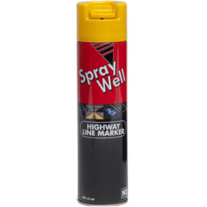 Upside Down, Spraywell Highway Line marker, Yellow, 600ml