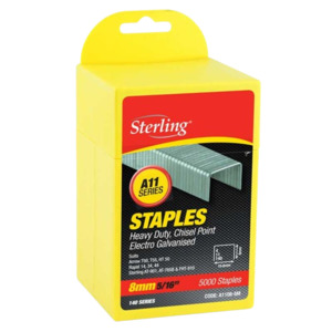 Staplers: Galvanised Heavy Duty Chisel Point Staples 140/8 (5000)