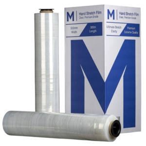 Heavy Duty Hand Pallet Wrap, 500mm X 300m X 23mu (4)