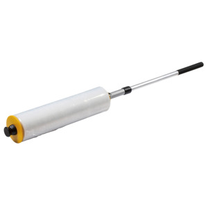 Stretch Film Dispensers: Long Handle Stretch Film Dispenser, Yellow, Fits: 300mm to 500mm Rolls