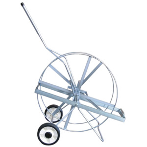 PP Strap Dispenser on Wheels, PB1, Silver