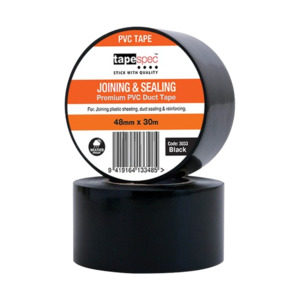 PVC Joining Tape Premium, Black, 48mm x 30m
