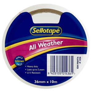 Construction Tape: Sellotape 1436 All-Weather 36mmx10m