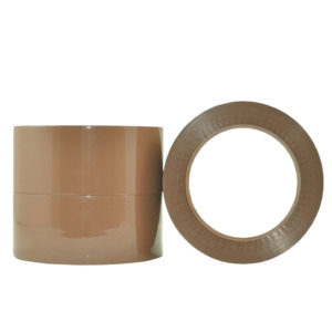Premium Vinyl Rubber Packaging Tape, Tan, 48mm X 66m
