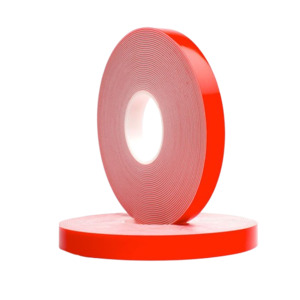 UHB Double Sided Tape, Clear, 1mm x 25mm x 33m