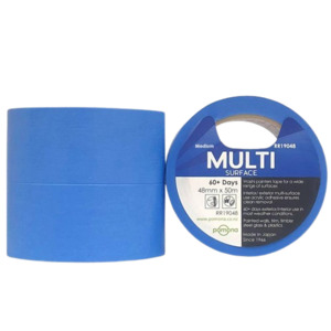 Washi Masking Tape, Exterior Multi Surface, Medium Tack, Blue, 24mm X 50m