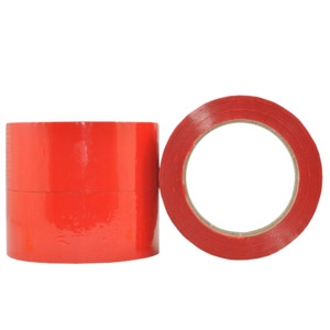 BOPP Acrylic Hand Tape, Red , 48mm x 100m