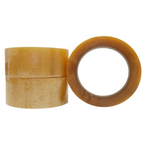 OPP Rubber Adhesive Packaging Tape, Clear, 48mm X 100m