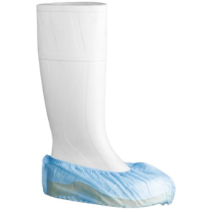 Foot Protection: Polypropylene Shoe Covers, Blue (600)